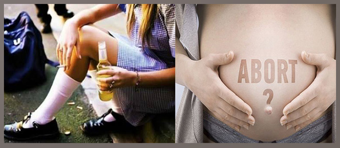 Вредные привычки, аборты, поздняя беременность, бесплодие