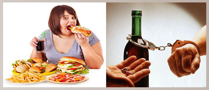 Злоупотребление жареной, жирной пищей и алкоголя