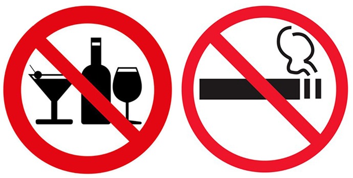 Отказ от алкоголя и курения