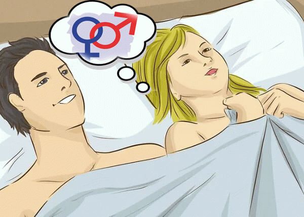 мужчина и женщина в кровати